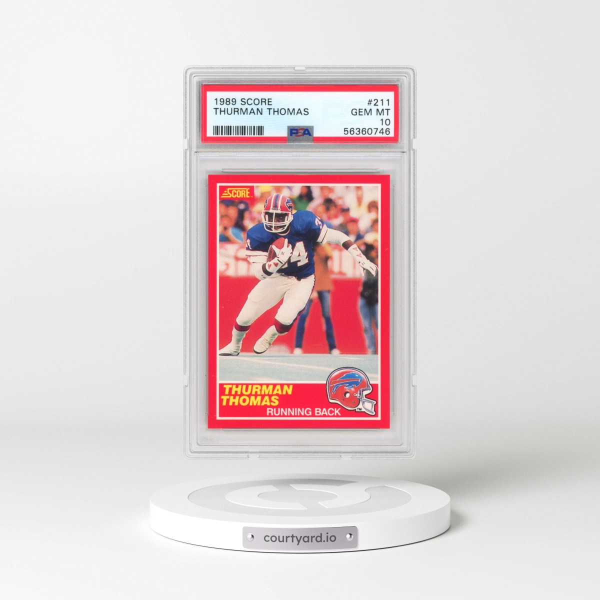 1989 Score #211 Thurman Thomas (PSA 10 GEM MINT)