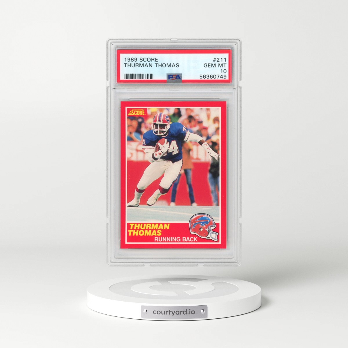 1989 Score #211 Thurman Thomas (PSA 10 GEM MINT)