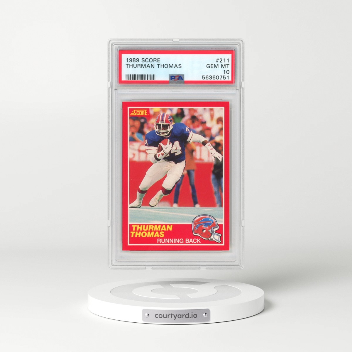 1989 Score #211 Thurman Thomas (PSA 10 GEM MINT)