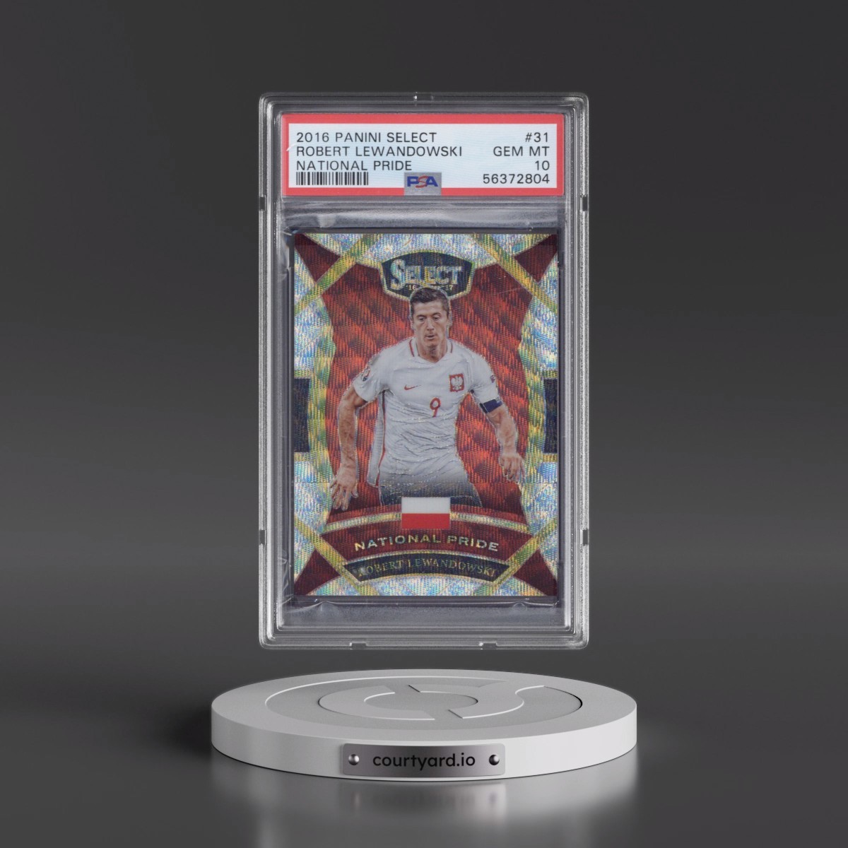 2016 Panini Select National Pride #31 Robert Lewandowski (PSA 10 GEM MINT)