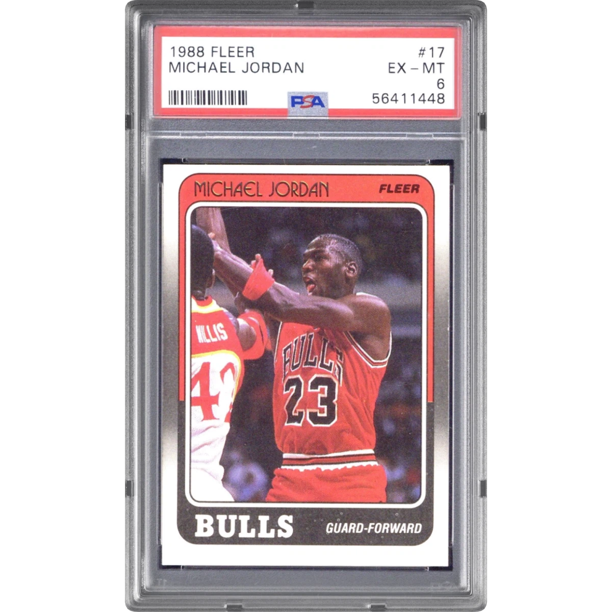 1988 Fleer #17 Michael Jordan (PSA 6 EX-MT)