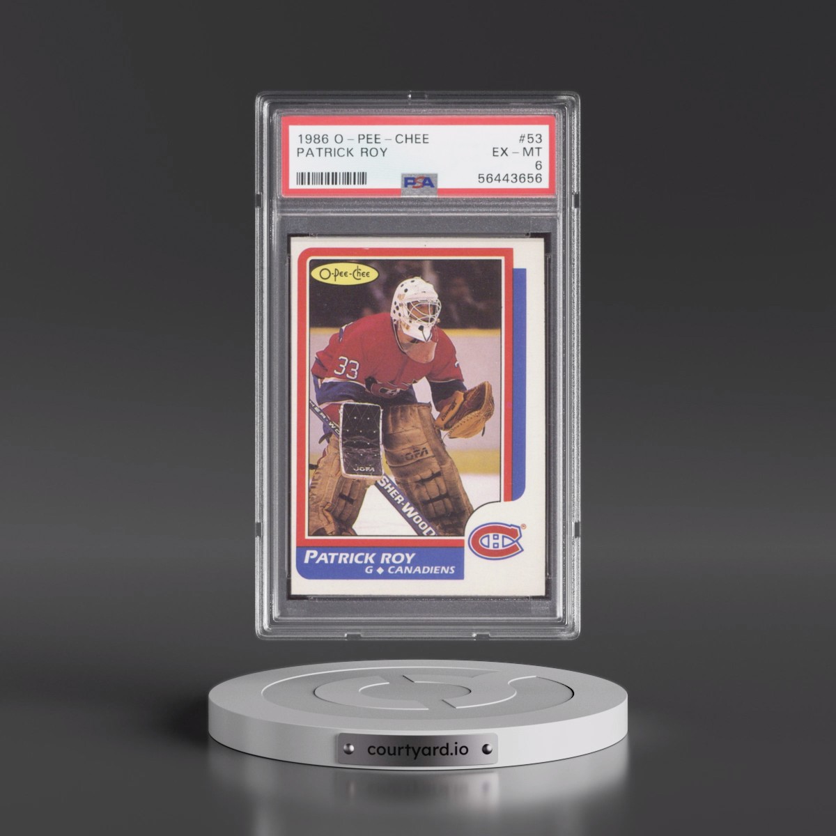 1986 O-Pee-Chee #53 Patrick Roy (PSA 6 EX-MT)