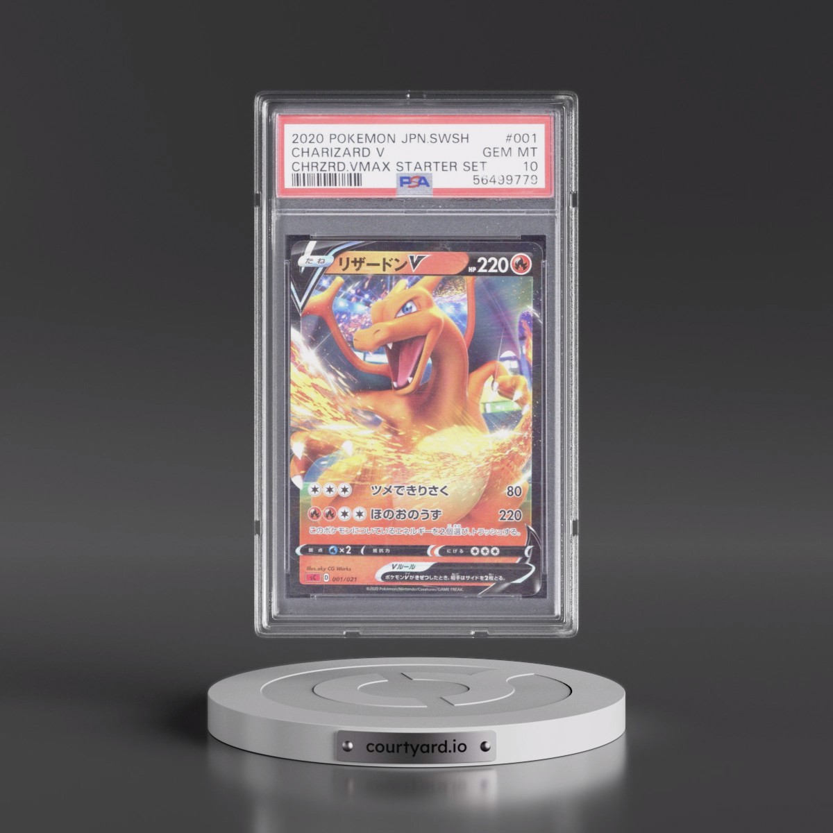 2020 Pokémon Sword & Shield Charizard Vmax Starter Set #001 Charizard V - Holo (PSA 10 GEM MINT)