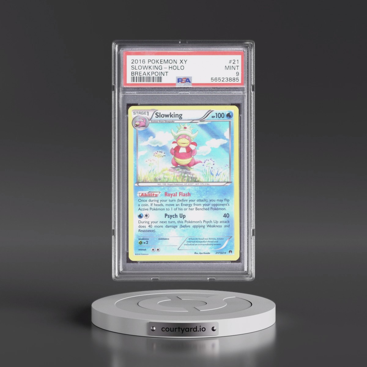 2016 Pokémon XY Breakpoint #21 Slowking - Holo (PSA 9 MINT)