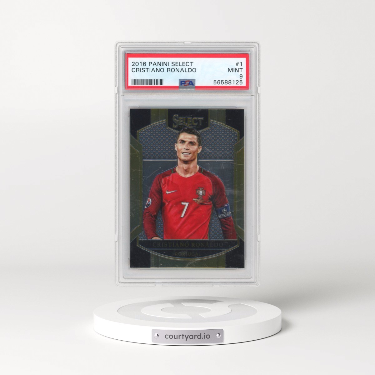 2016 Panini Select #1 Cristiano Ronaldo (PSA 9 MINT)
