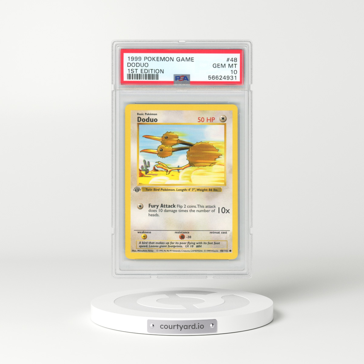 1999 Pokémon Game #48 Doduo - 1st Edition (PSA 10 GEM MINT)