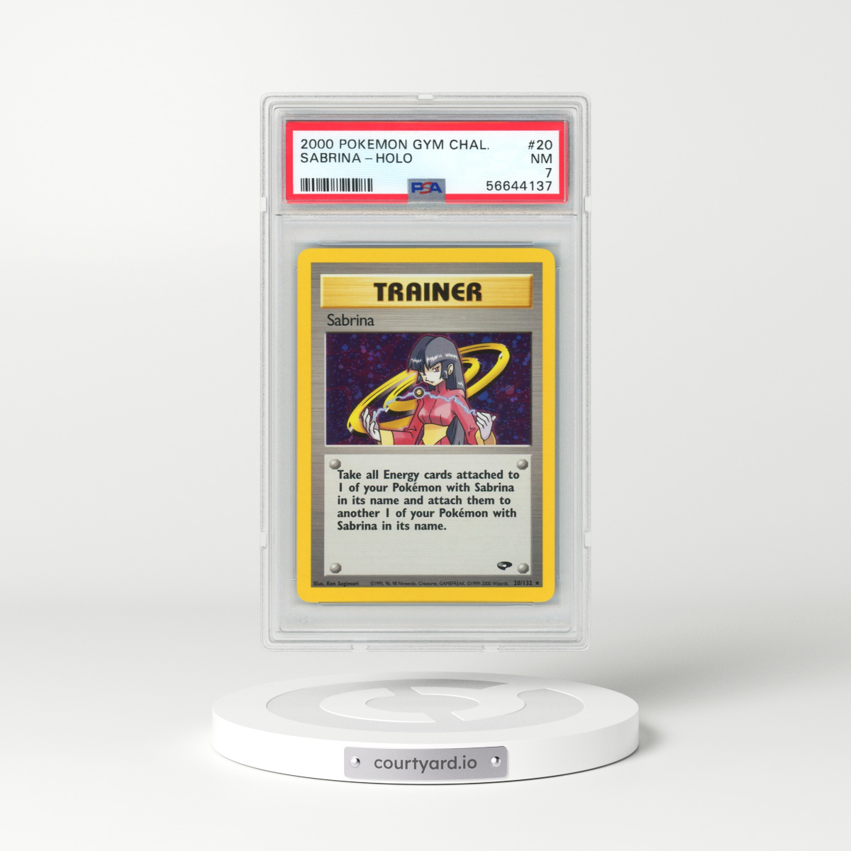 2000 Pokémon Gym Challenge #20 Sabrina - Holo (PSA 7 NM)