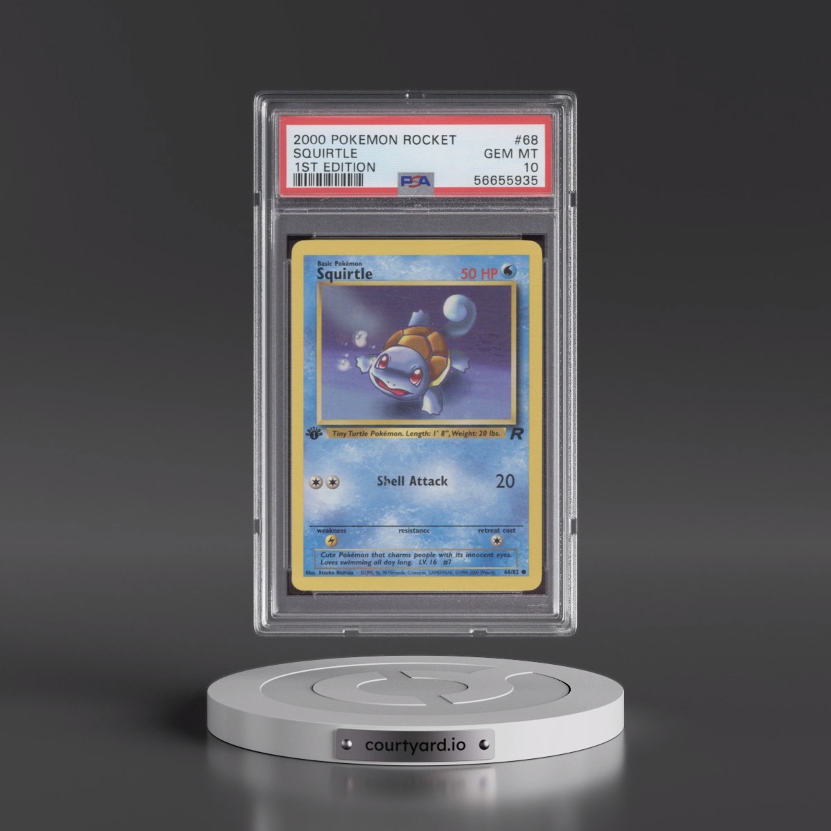 2000 Pokémon Rocket #68 Squirtle - 1st Edition (PSA 10 GEM MINT)