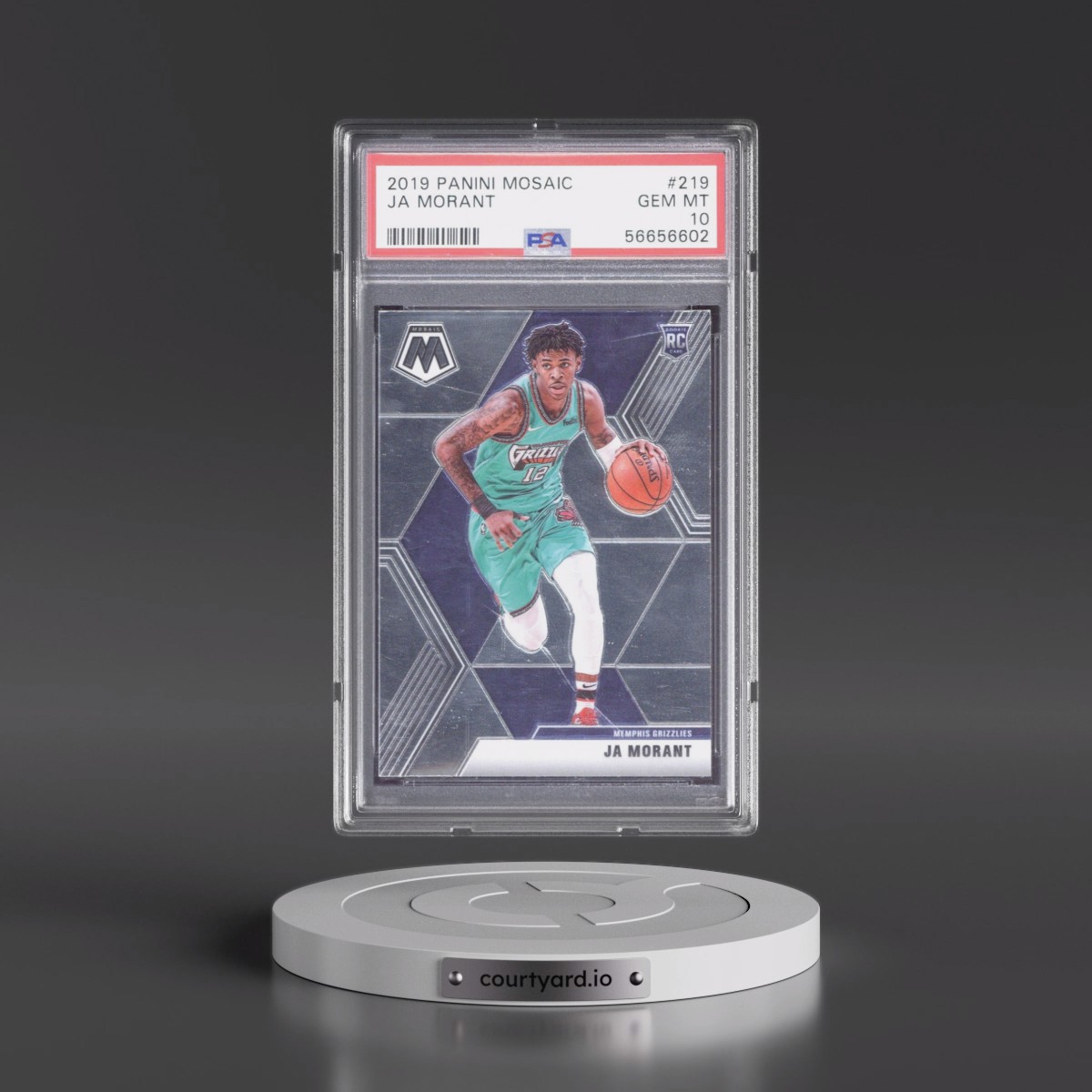 2019 Panini Mosaic #219 Ja Morant (PSA 10 GEM MINT)