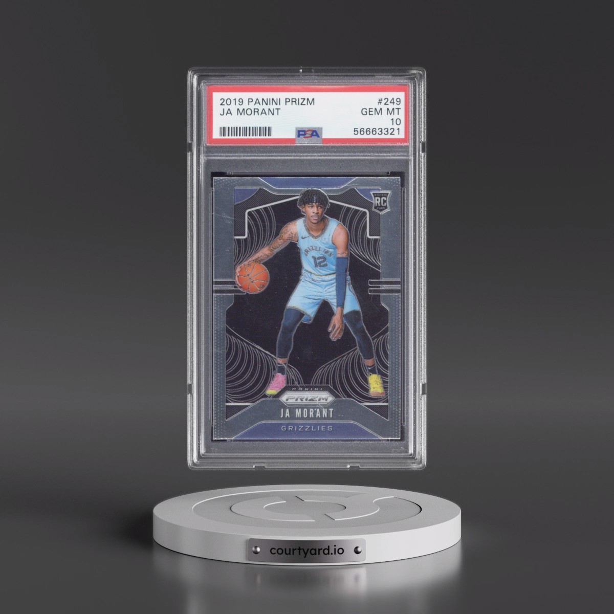2019 Panini Prizm #249 Ja Morant (PSA 10 GEM MINT)