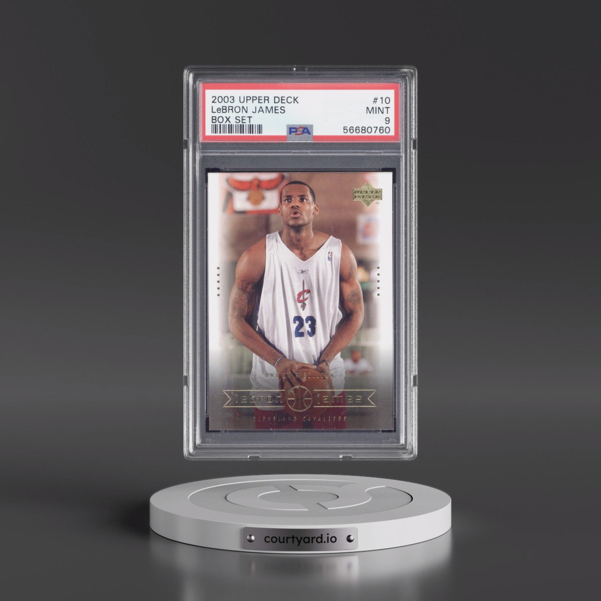 2003 Upper Deck Lebron James Box Set #10 LeBron James (PSA 9 MINT)