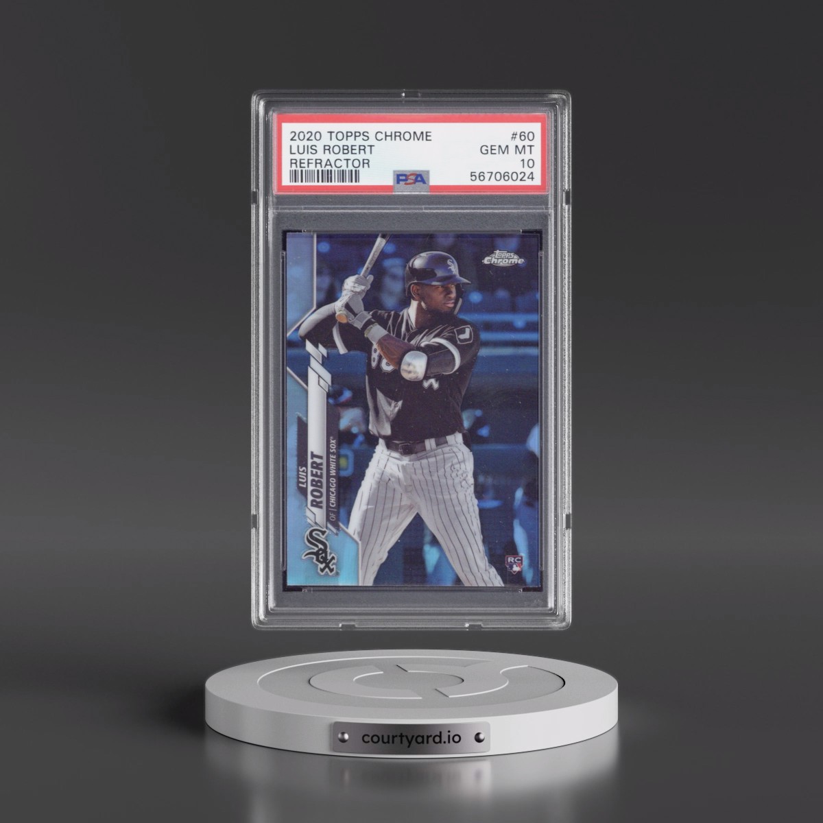 2020 Topps Chrome #60 Luis Robert - Refractor (PSA 10 GEM MINT)