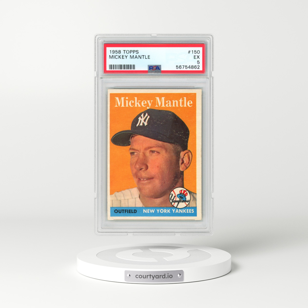 1958 Topps #150 Mickey Mantle (PSA 5 EX)