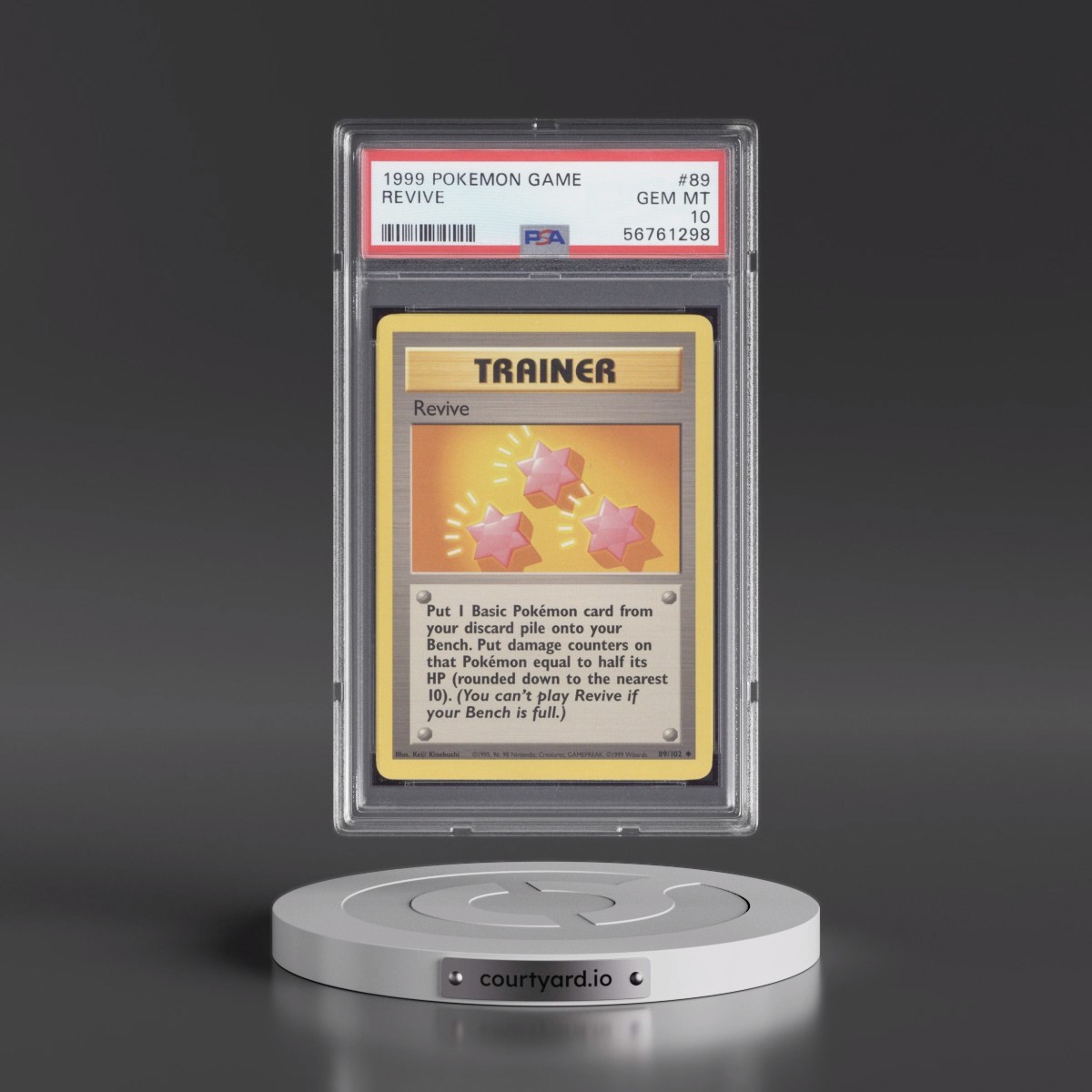 1999 Pokémon Game Revive #89 PSA 10