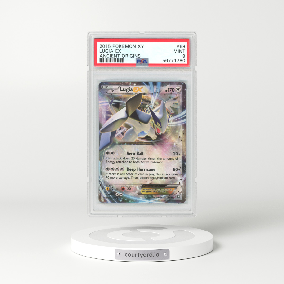 2015 Ancient Origins #68 Lugia EX - Holo (PSA 9 MINT)