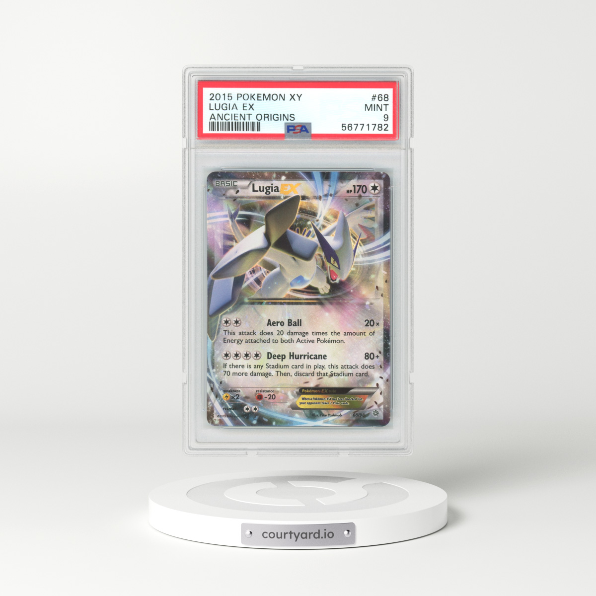 2015 Ancient Origins #68 Lugia EX - Holo (PSA 9 MINT)