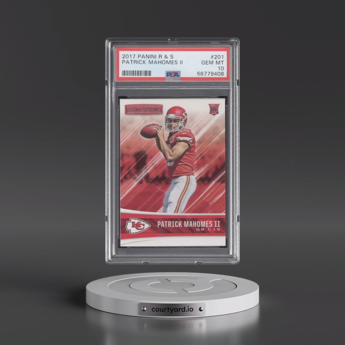 2017 Panini Rookies & Stars #201 Patrick Mahomes II (PSA 10 GEM MINT)