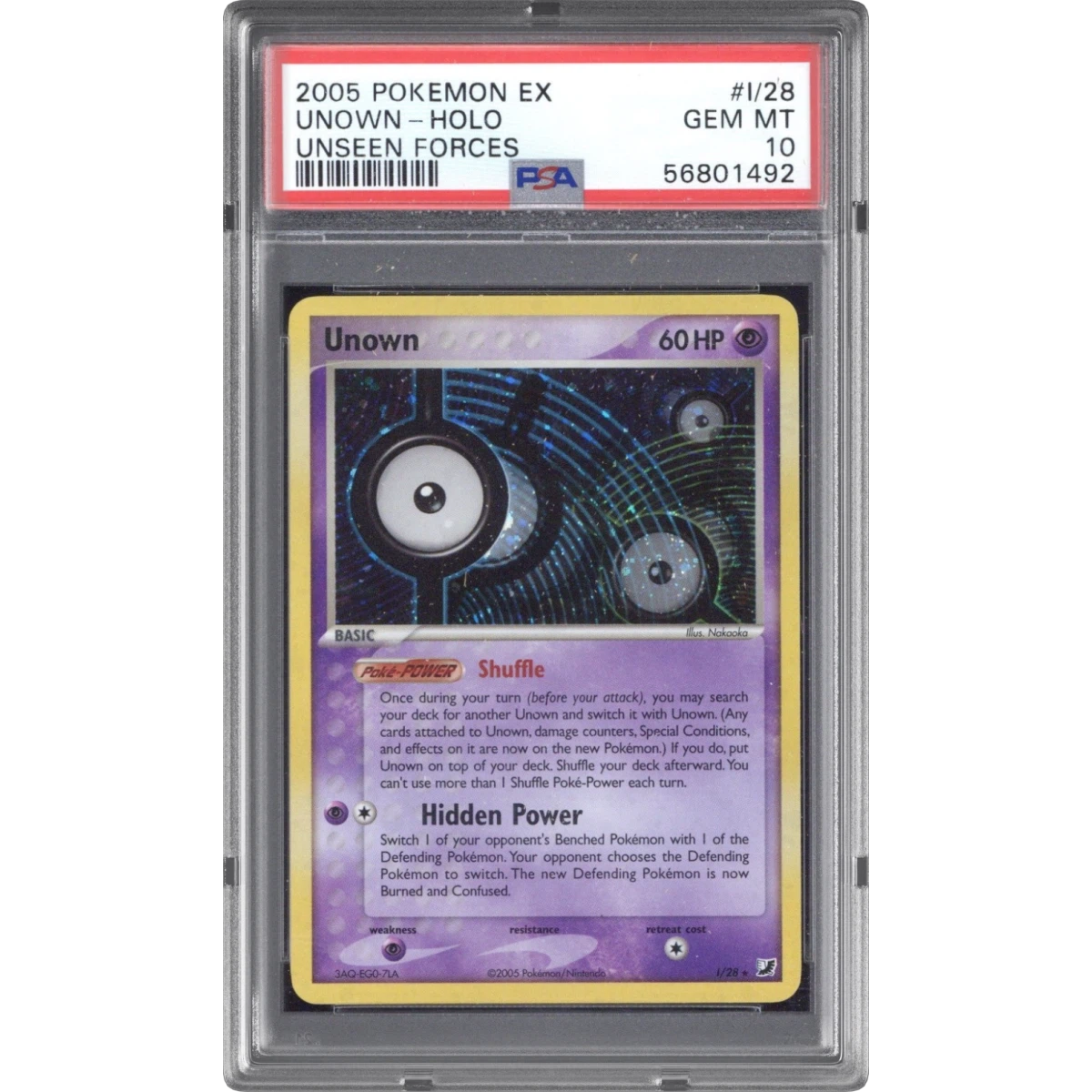 Unown card artwork