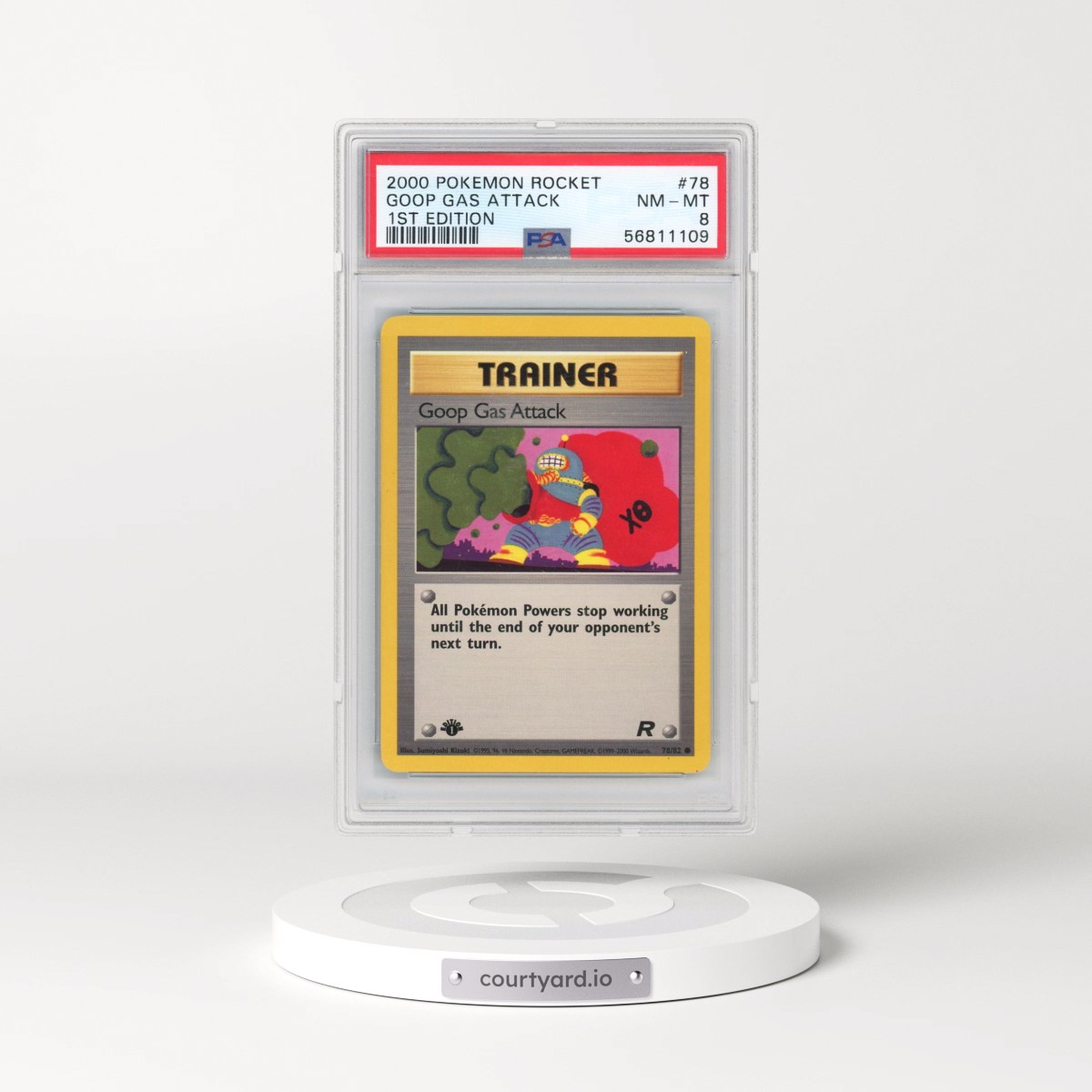 2000 Pokémon Rocket #78 Goop Gas Attack - 1st Edition (PSA 8 NM-MT)