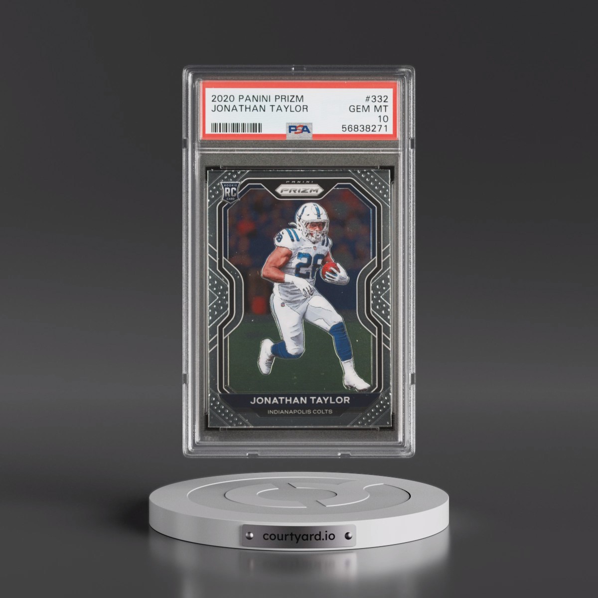 2020 Panini Prizm #332 Jonathan Taylor (PSA 10 GEM MINT)