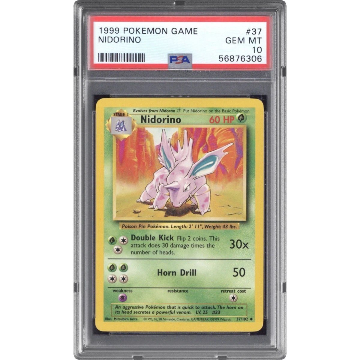 Nidorino card artwork