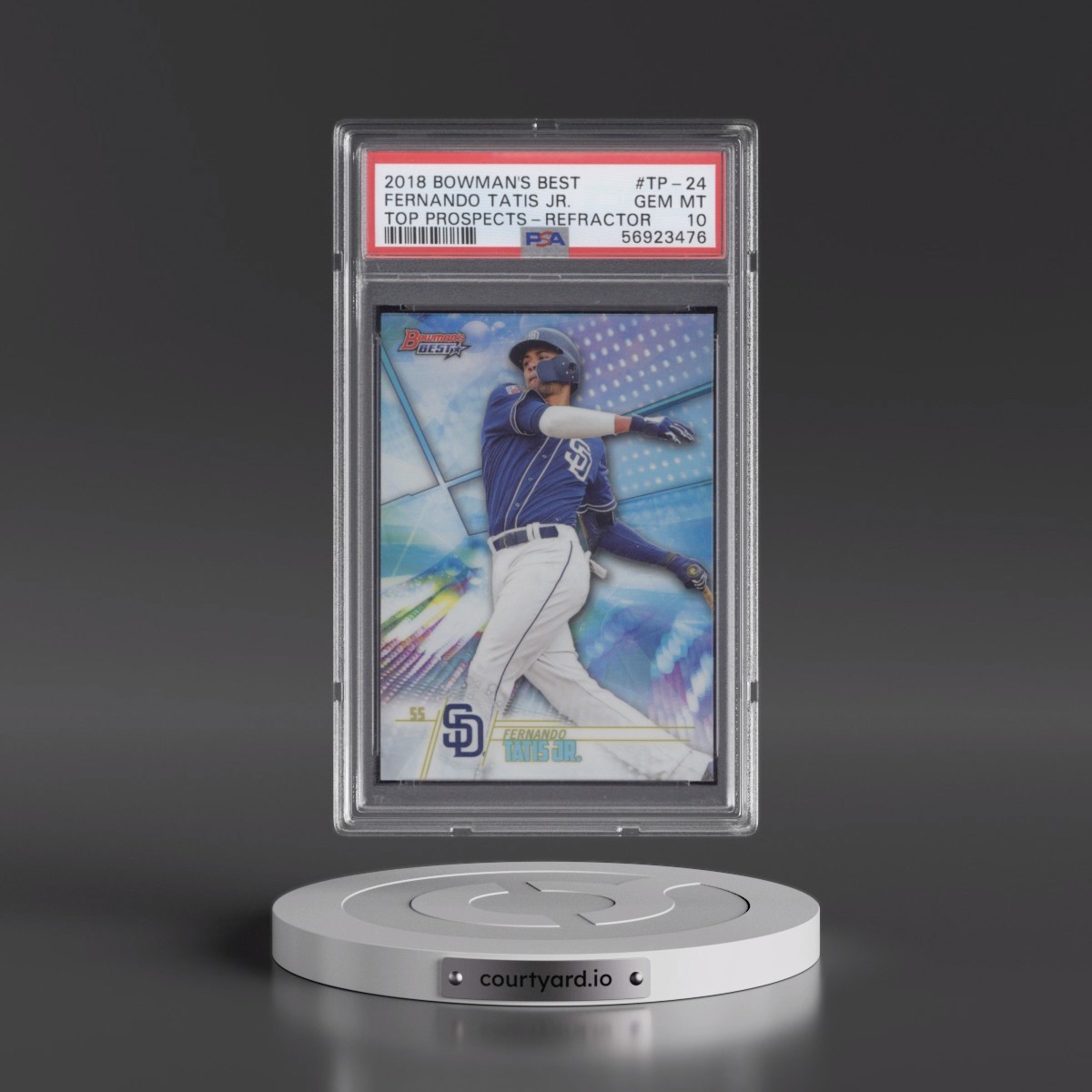 2018 Bowman's Best Top Prospects #TP-24 Fernando Tatis Jr. - Refractor (PSA 10 GEM MINT)