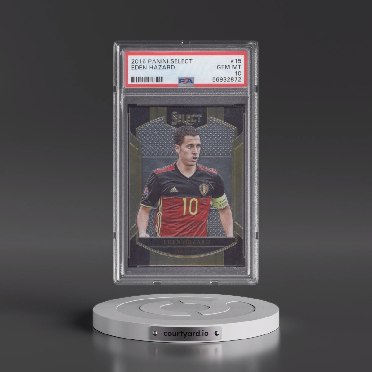 2016 Panini Select #15 Eden Hazard (PSA 10 GEM MINT)