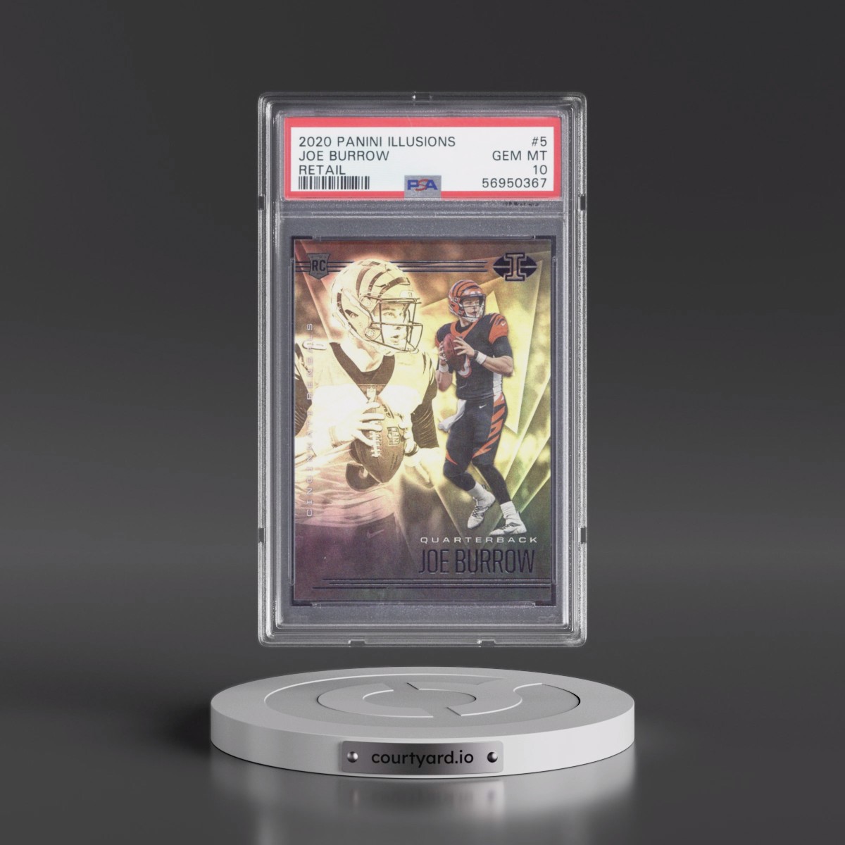 2020 Panini Illusions #5 Joe Burrow - Retail (PSA 10 GEM MINT)