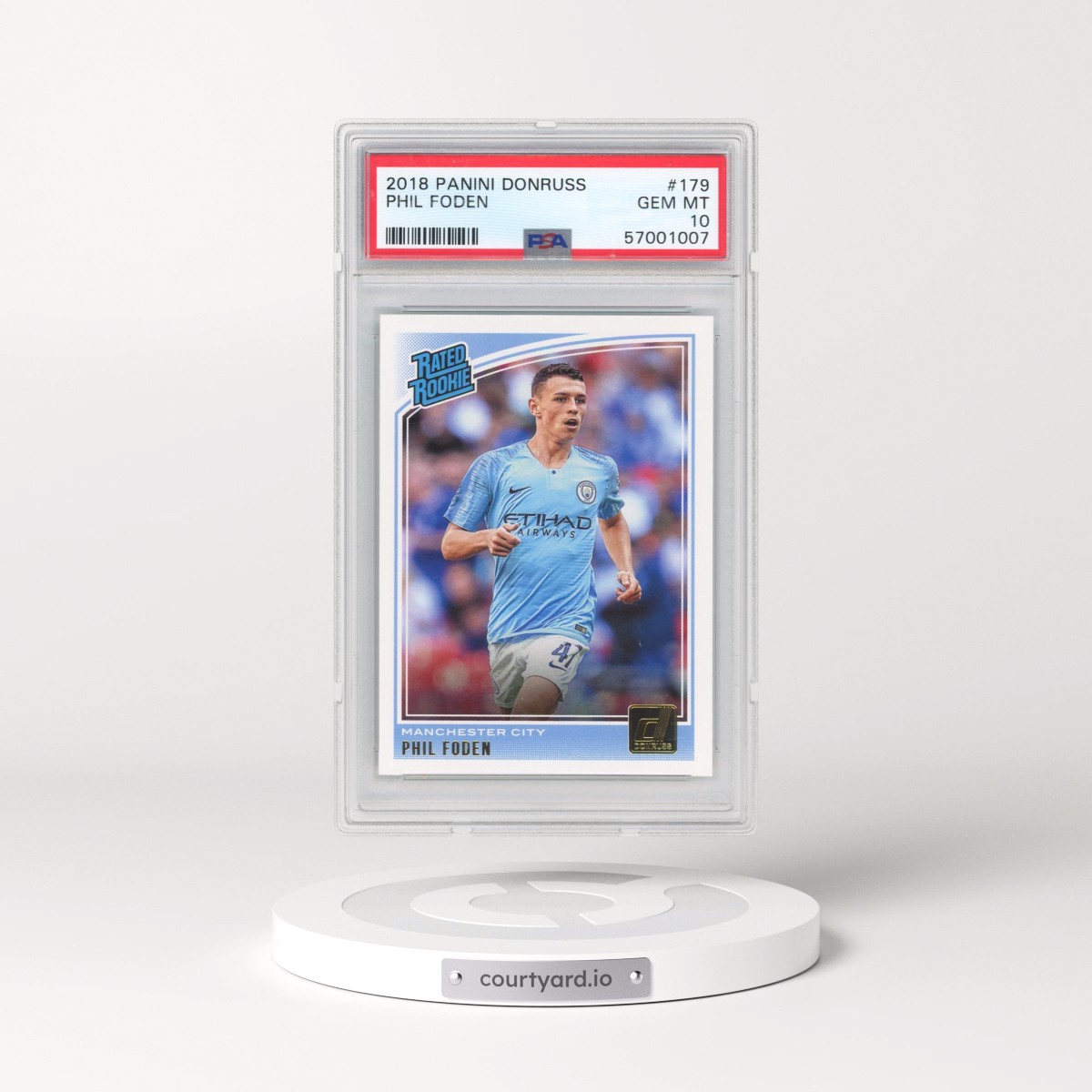 2018 Panini Donruss #179 Phil Foden (PSA 10 GEM MINT)