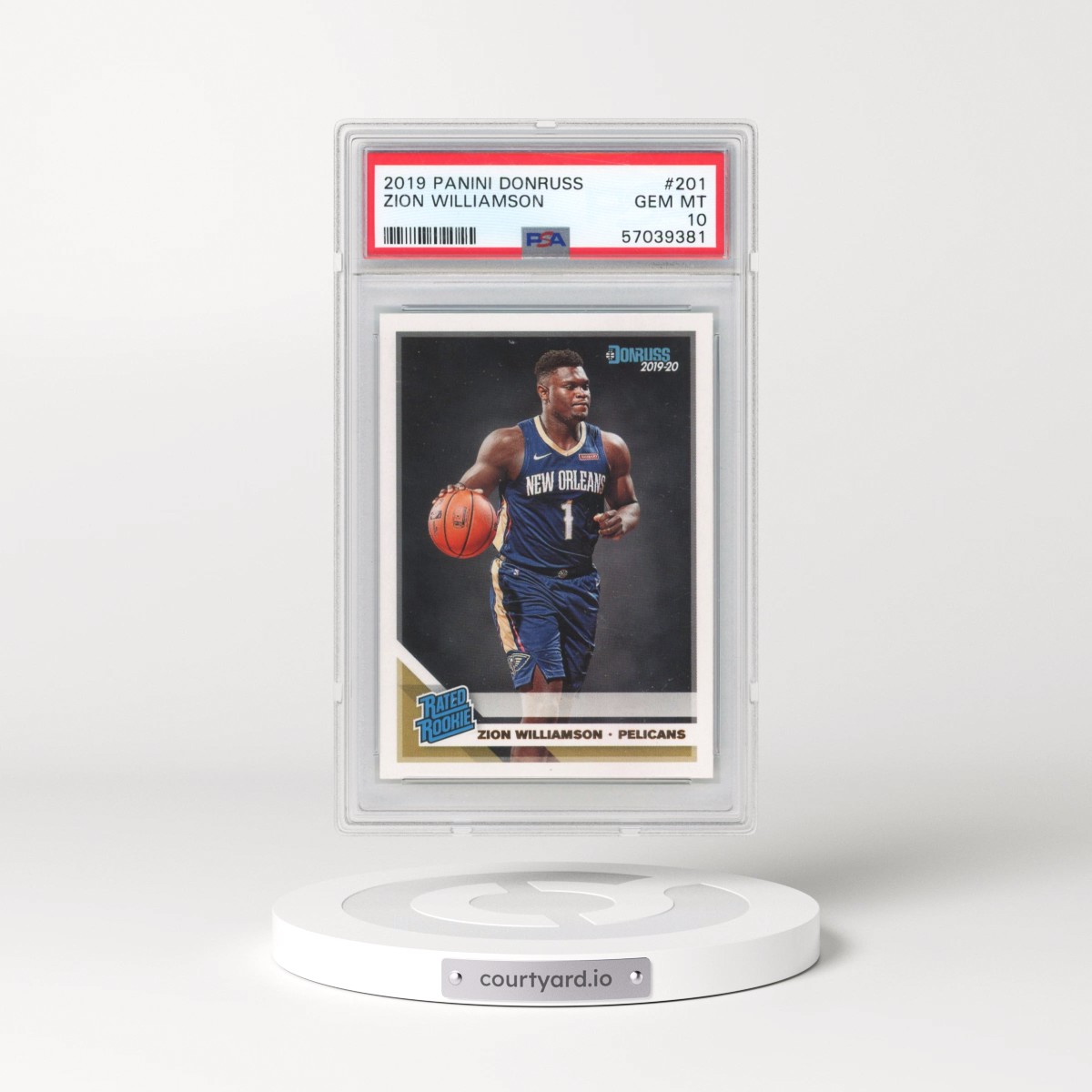 2019 Panini Donruss #201 Zion Williamson (PSA 10 GEM MINT)
