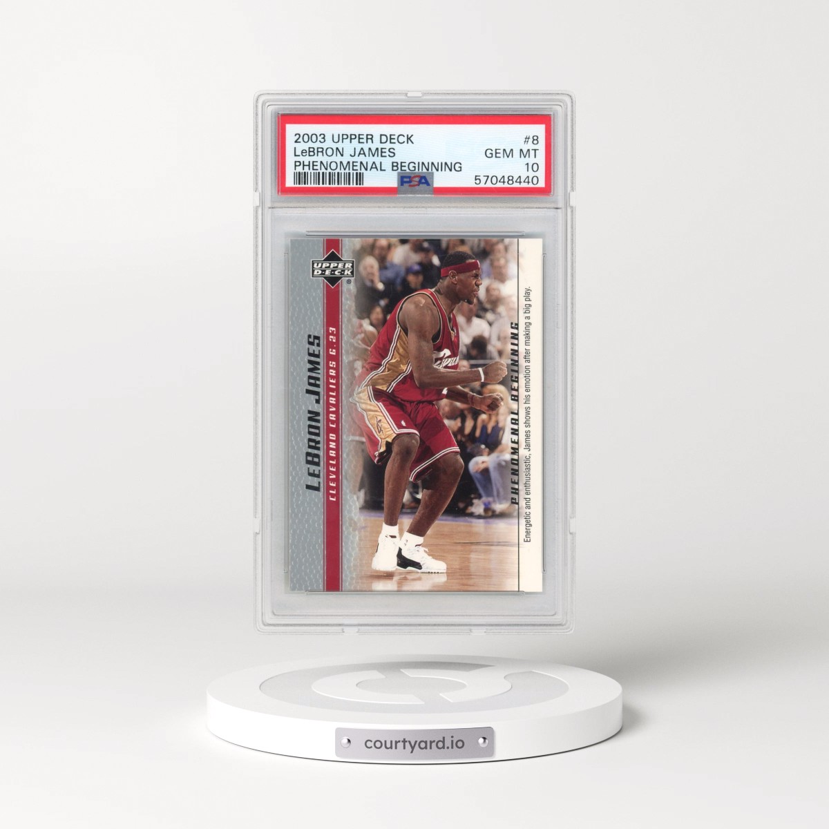 2003 Upper Deck Lebron James Phenomenal Beginnings #8 LeBron James (PSA 10 GEM MINT)