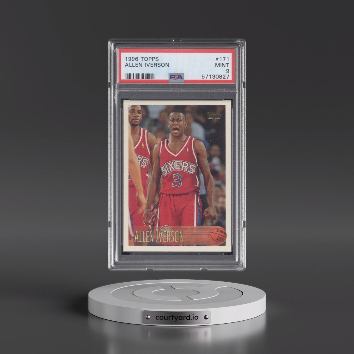 1996 Topps #171 Allen Iverson (PSA 9 MINT)