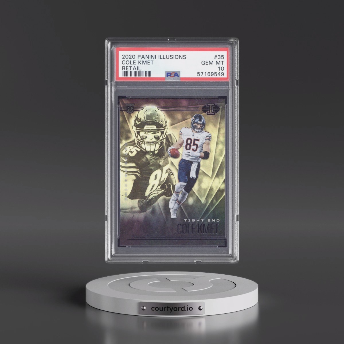 2020 Panini Illusions #35 Cole Kmet - Retail (PSA 10 GEM MINT)