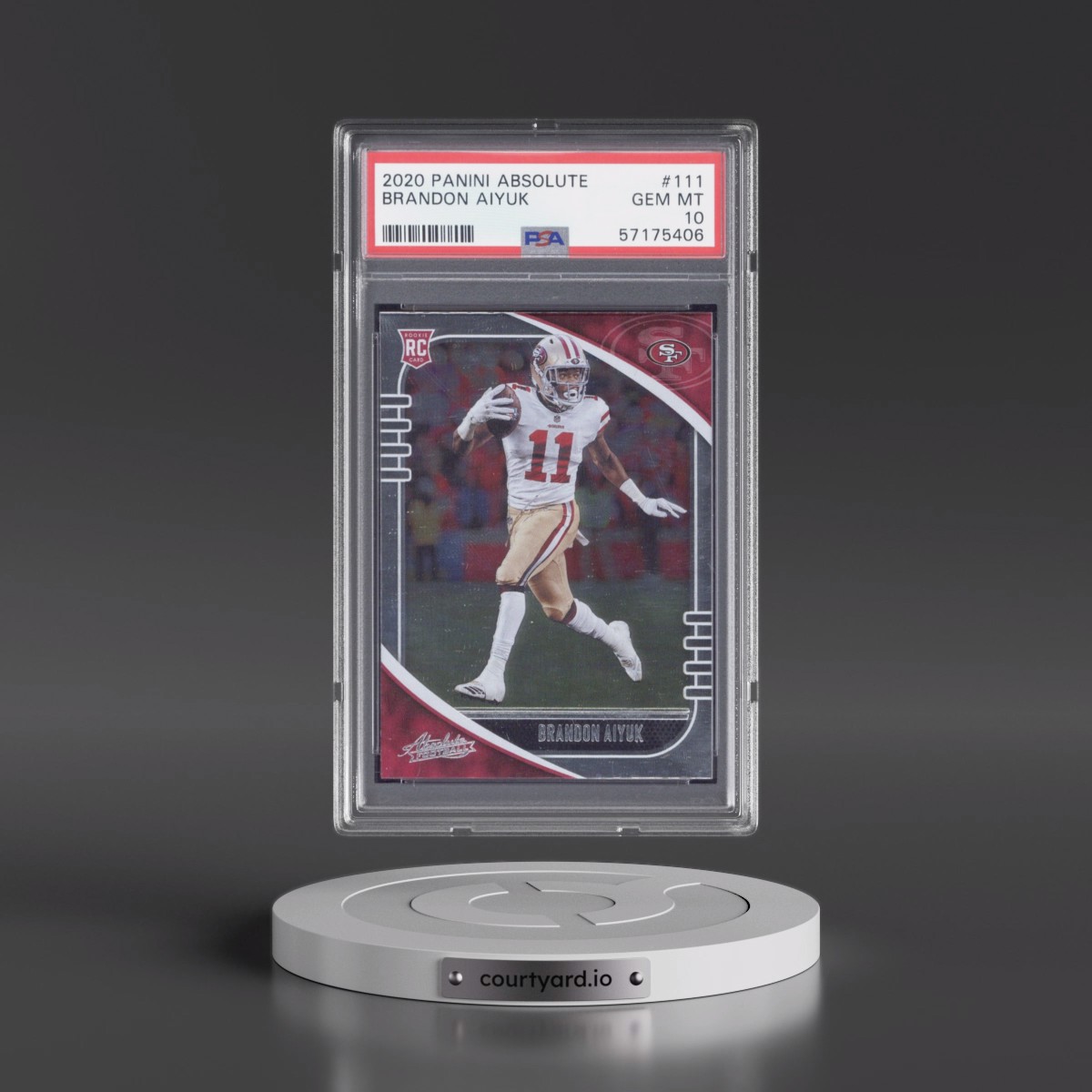 2020 Panini Absolute #111 Brandon Aiyuk (PSA 10 GEM MINT)