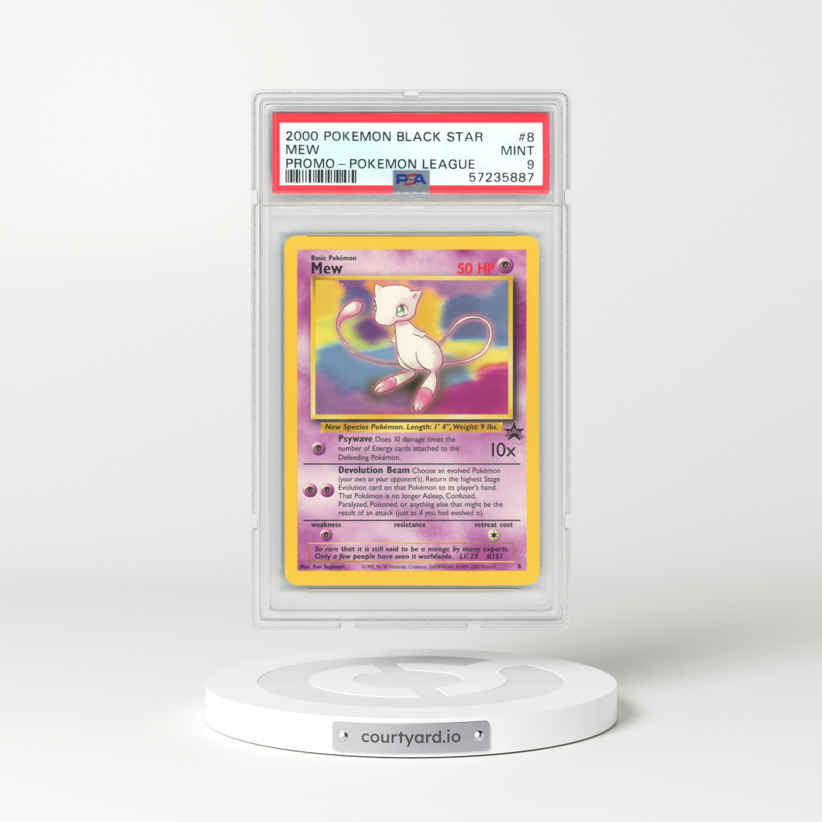 2000 Black Star Promo #8 Mew (PSA 9 MINT)