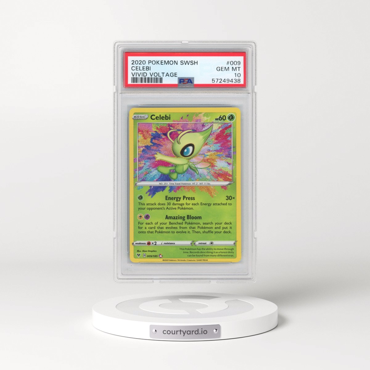 2020 Pokémon Sword & Shield Vivid Voltage #009 Celebi (PSA 10 GEM MINT)