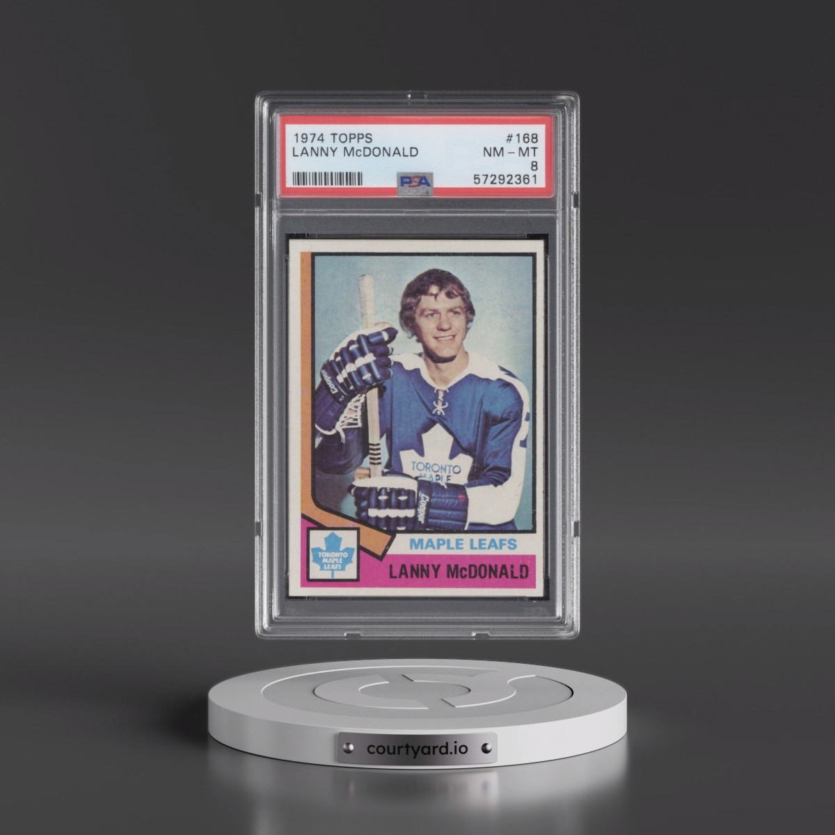 1974 Topps Lanny McDonald #168 PSA 8