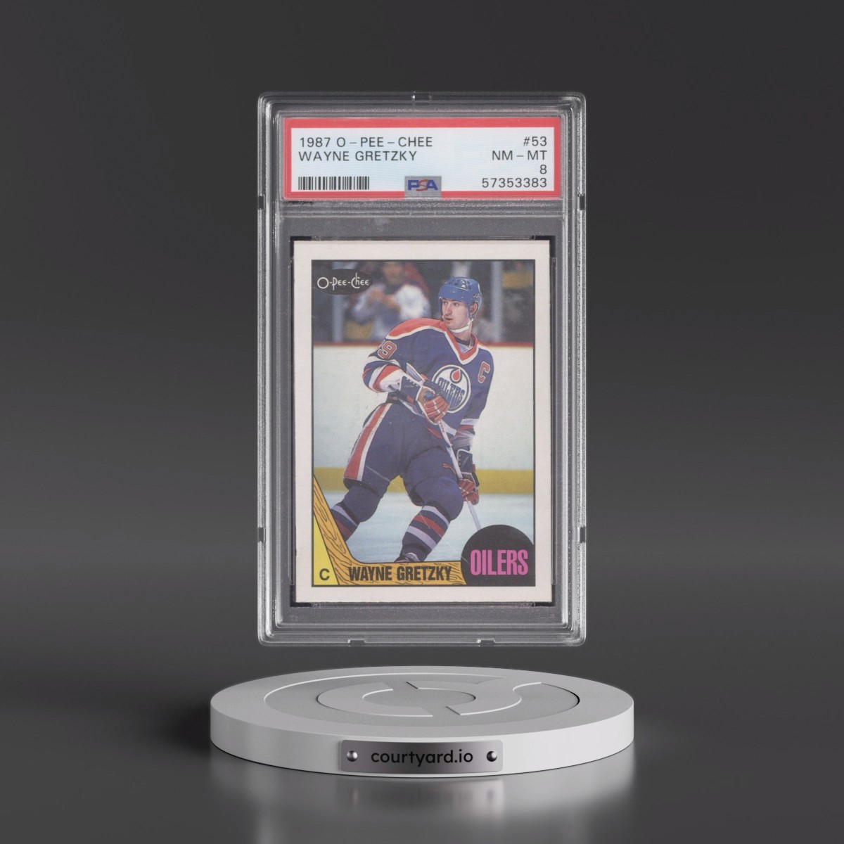 1987 O-Pee-Chee Wayne Gretzky #53 PSA 8