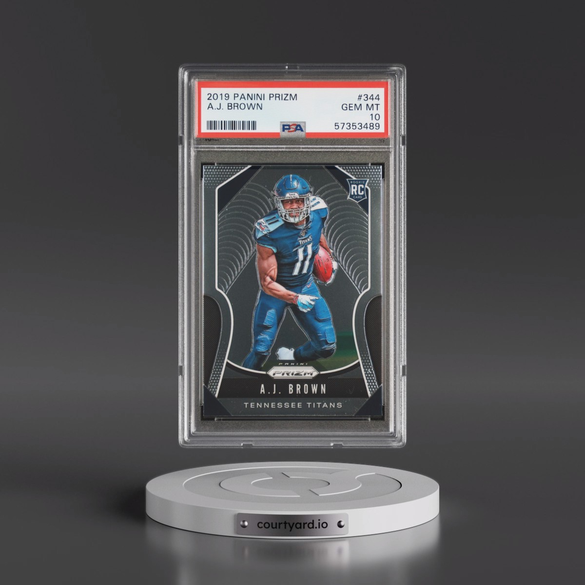 2019 Panini Prizm #344 A.J. Brown (PSA 10 GEM MINT)