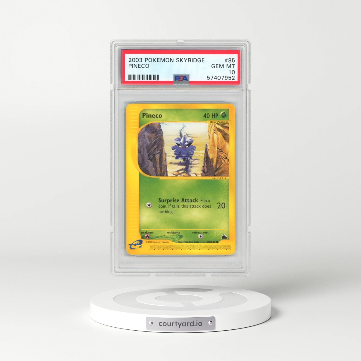 2003 Pokémon Skyridge #85 Pineco (PSA 10 GEM MINT)