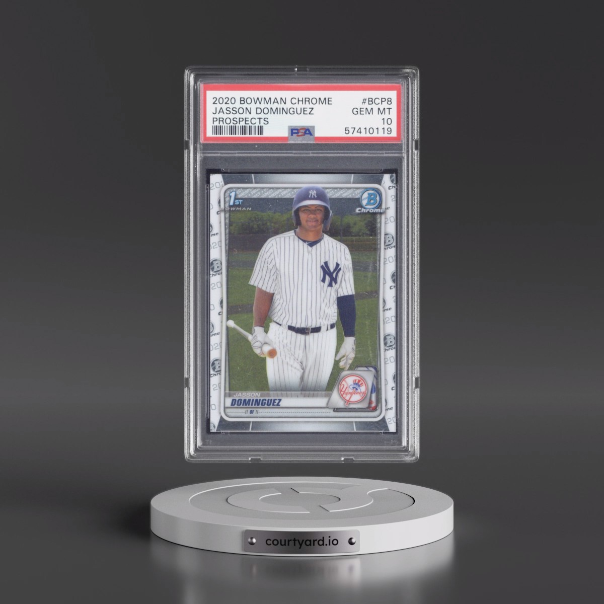 2020 Bowman Chrome Prospects #BCP8 Jasson Dominguez (PSA 10 GEM MINT)