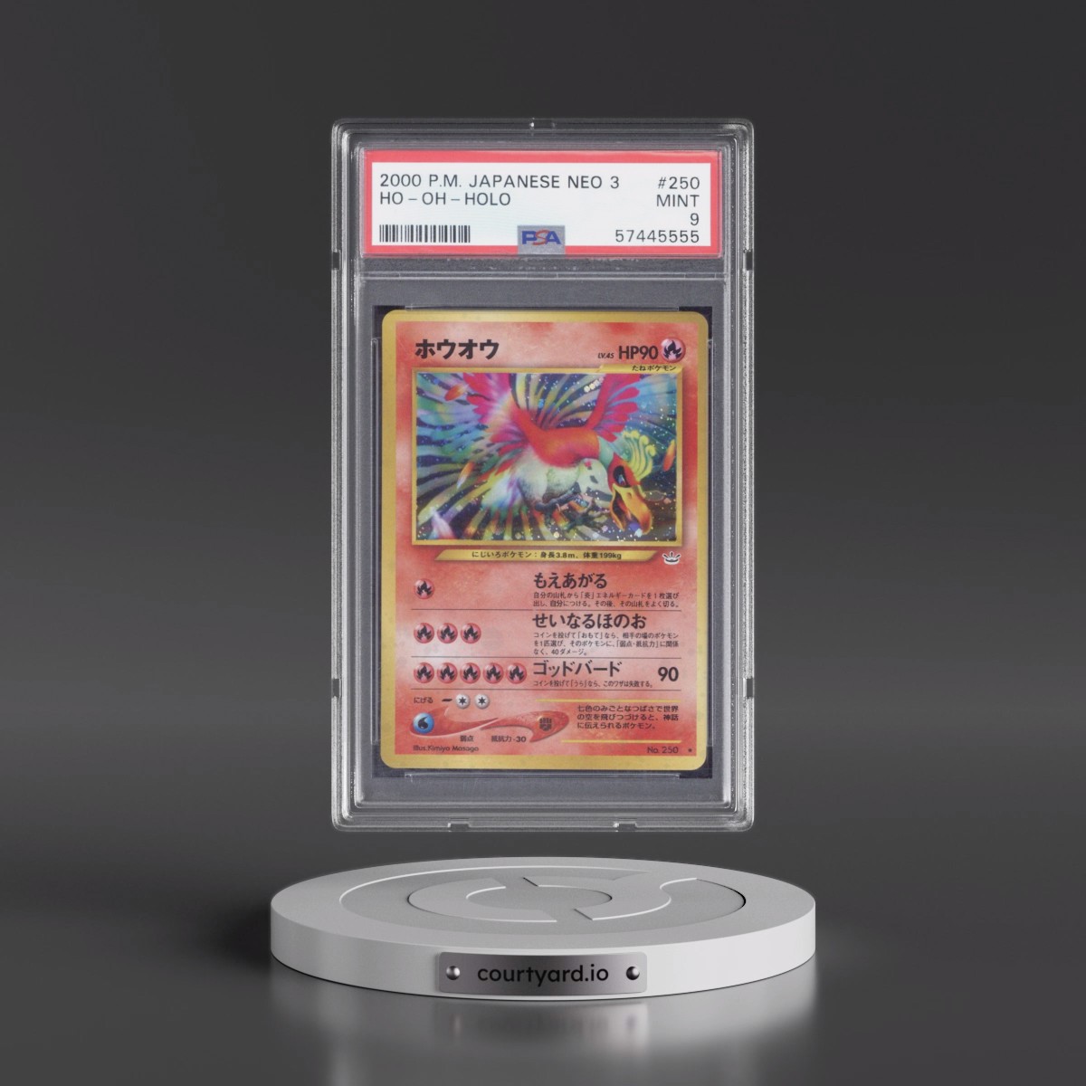 2000 Pokémon Neo 3 #250 HO-Oh - Holo (PSA 9 MINT)