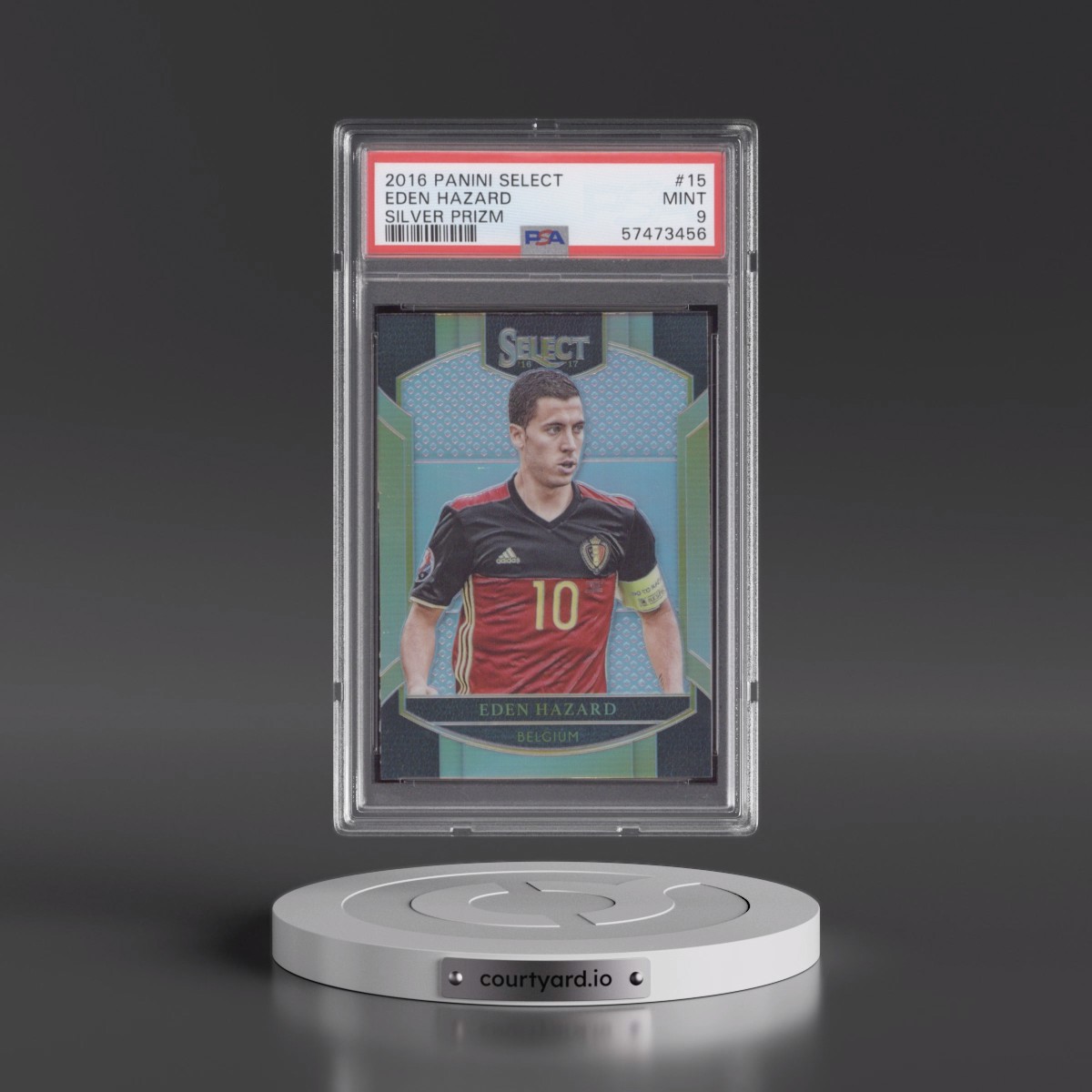 2016 Panini Select Eden Hazard - Silver Prizm #15 PSA 9