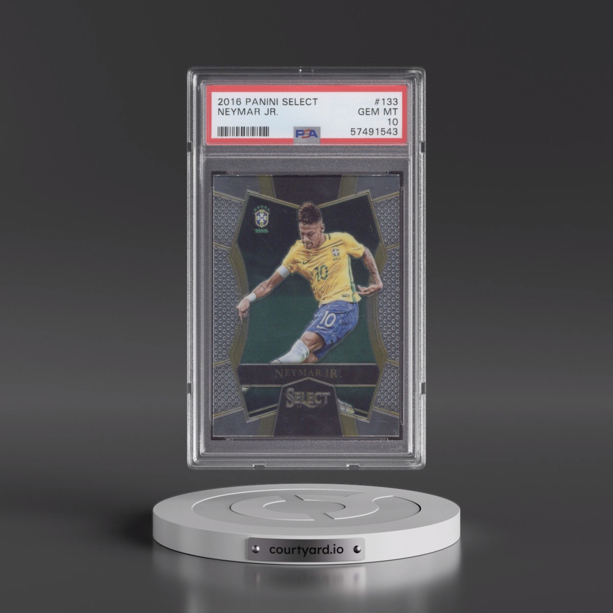 2016 Panini Select #133 Neymar Jr. (PSA 10 GEM MINT)