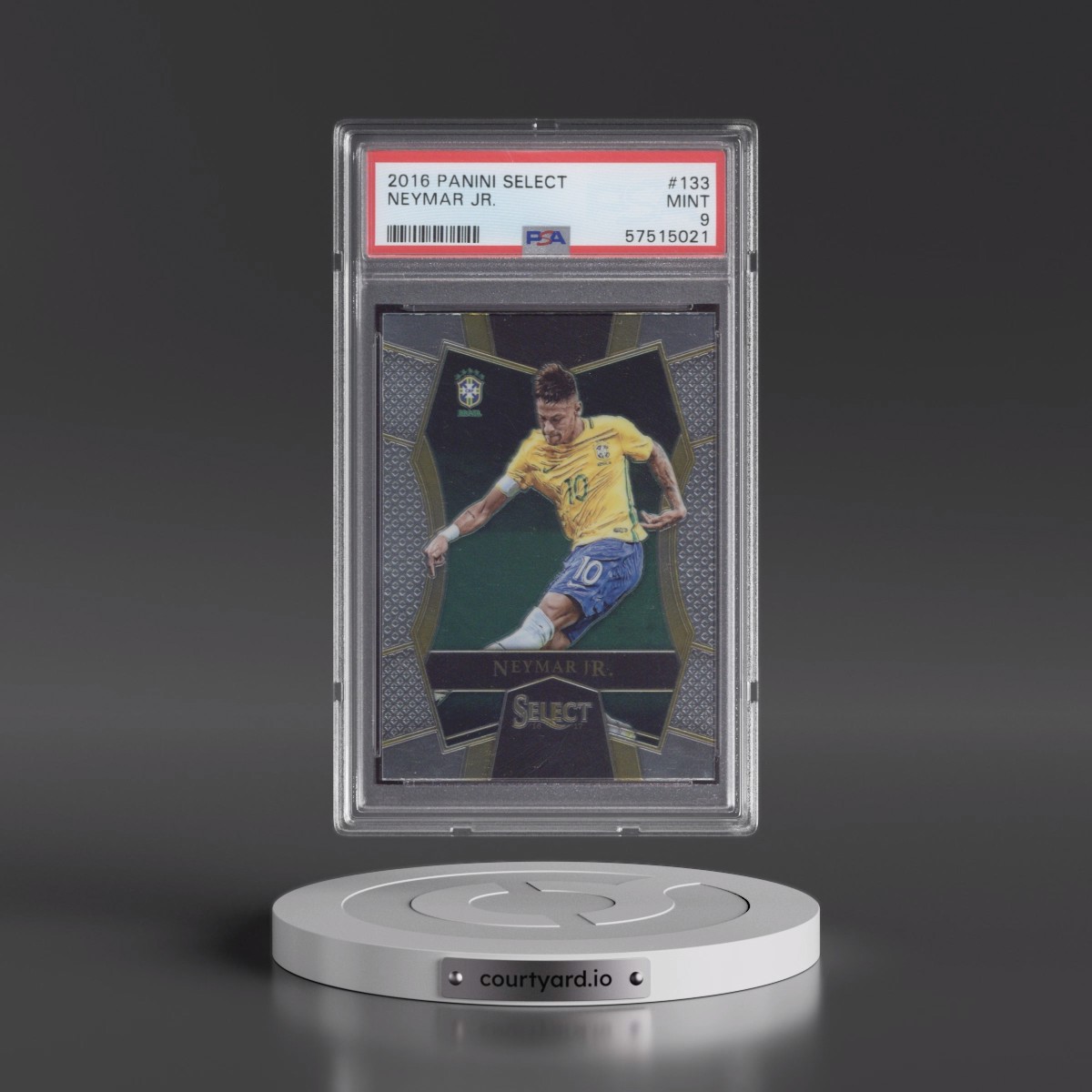 2016 Panini Select #133 Neymar Jr. (PSA 9 MINT)