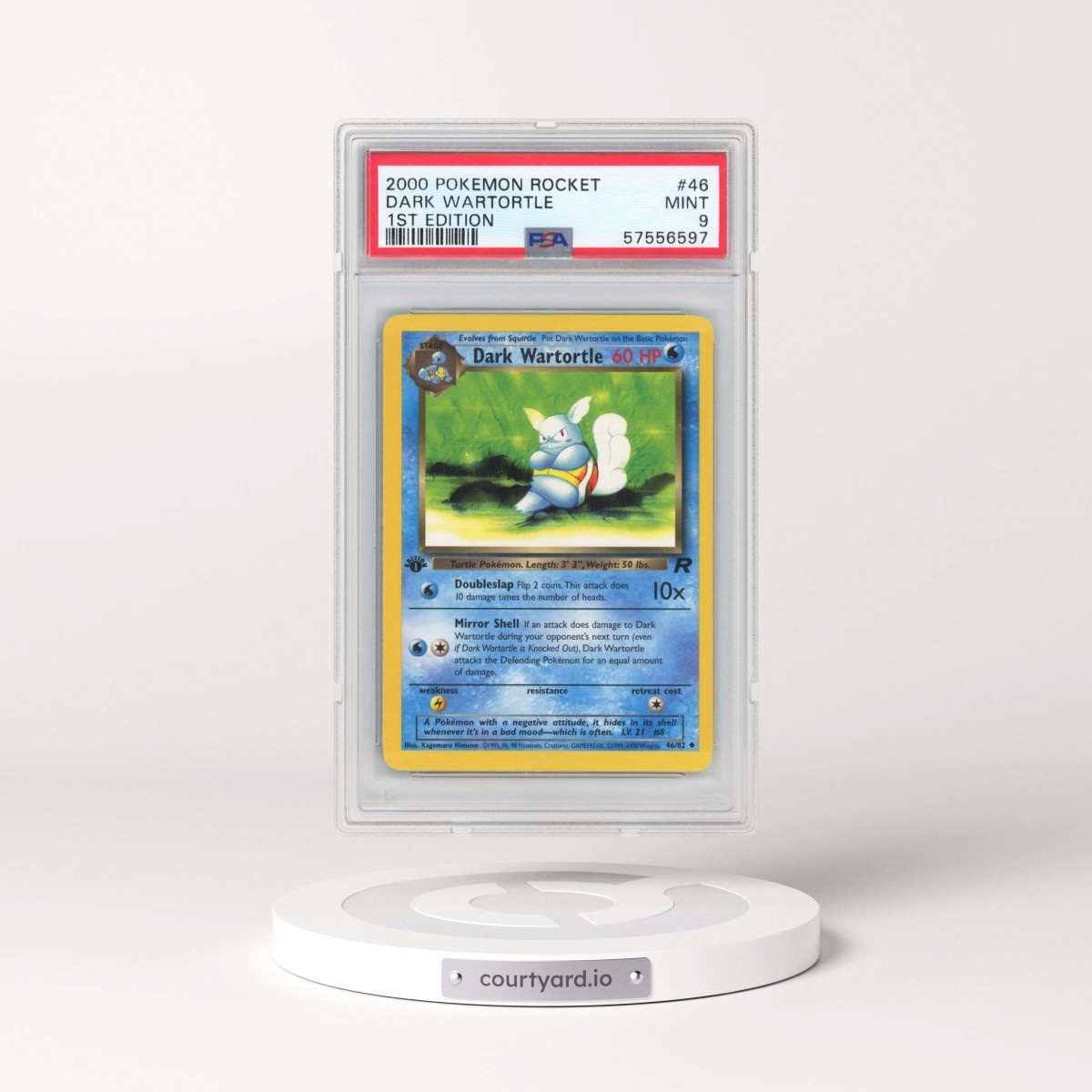 2000 Pokémon Rocket #46 Dark Wartortle - 1st Edition (PSA 9 MINT)