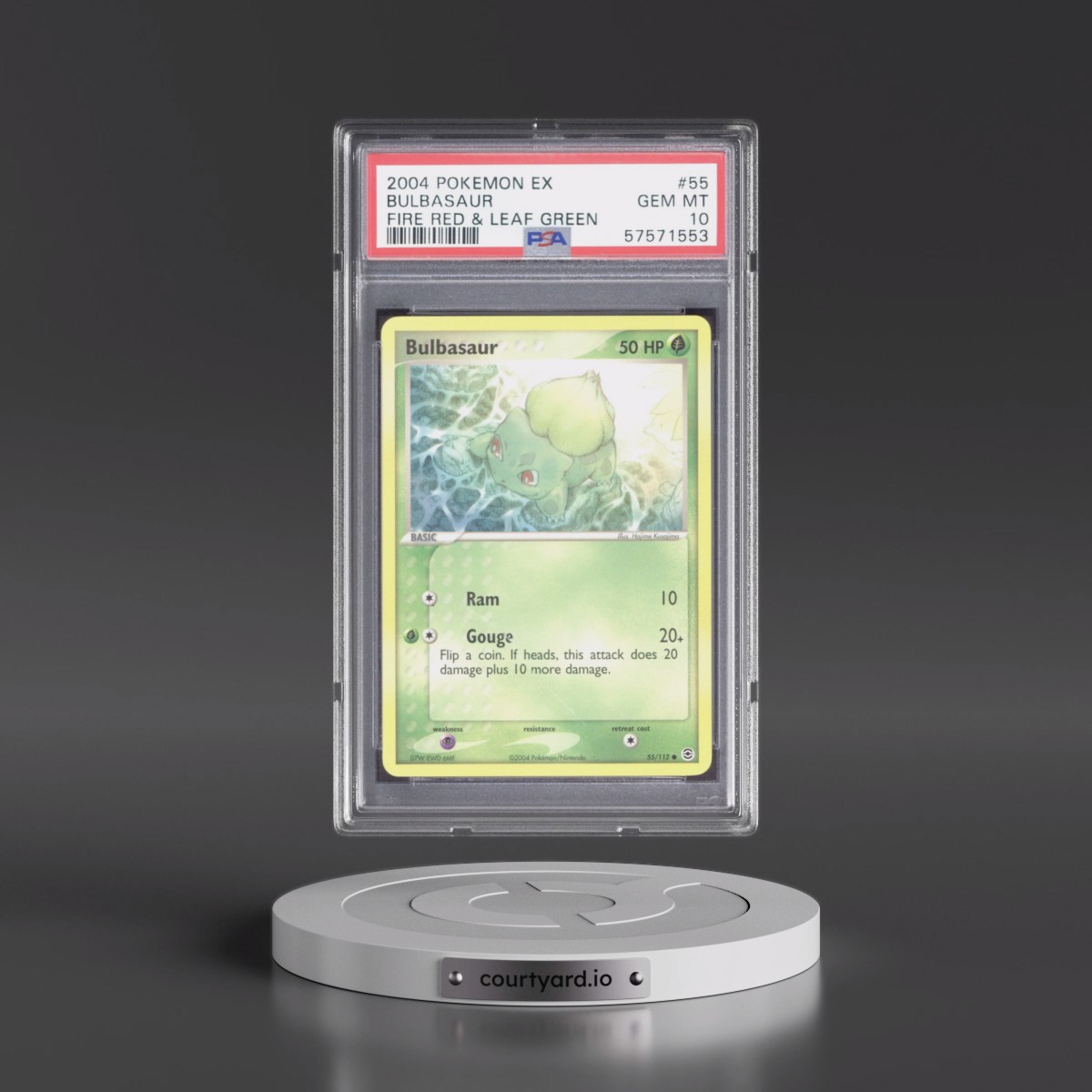 2004 Pokémon EX Fire Red & Leaf Green #55 Bulbasaur (PSA 10 GEM MINT)