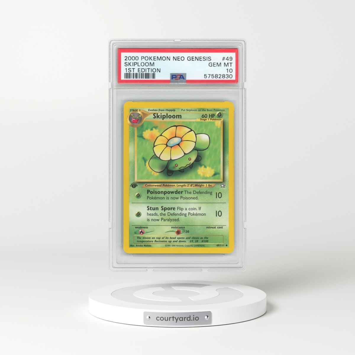 2000 Neo Genesis #49 Skiploom - 1st Edition (PSA 10 GEM MINT)