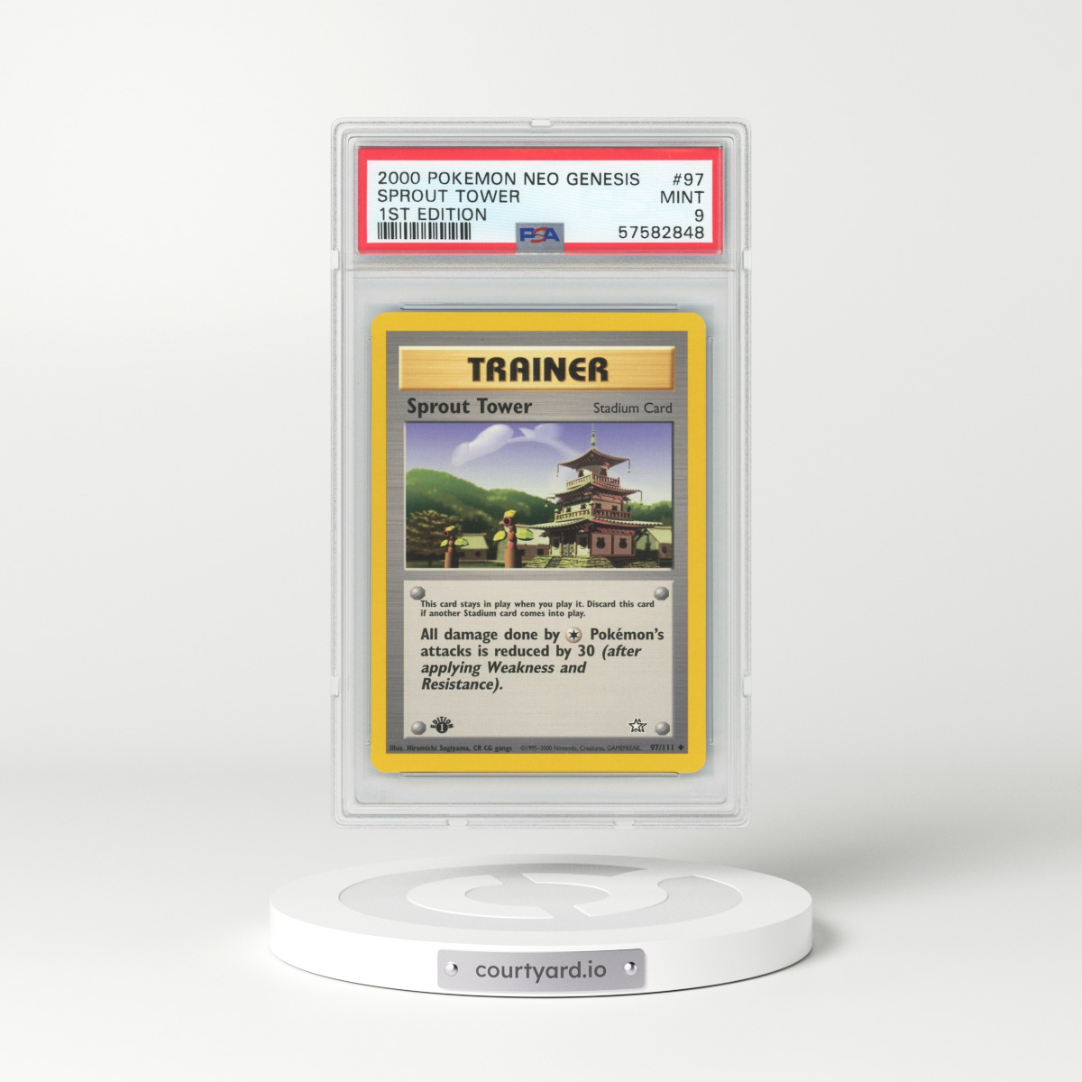 2000 Neo Genesis #97 Sprout Tower - 1st Edition (PSA 9 MINT)