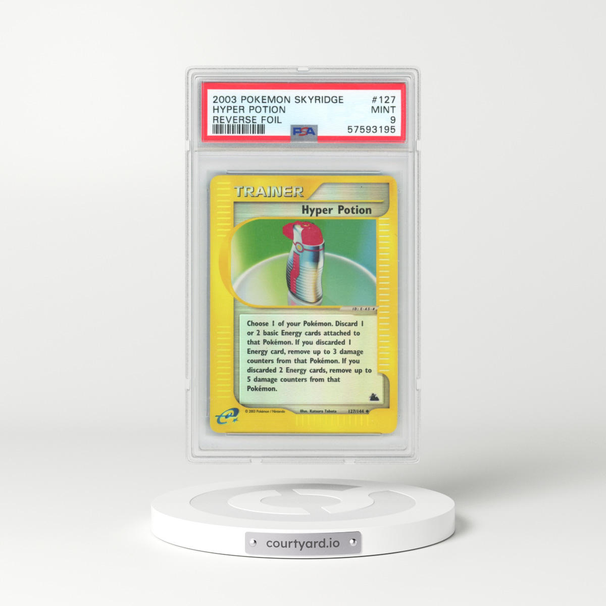 2003 Pokémon Skyridge #127 Hyper Potion - Reverse Foil (PSA 9 MINT)